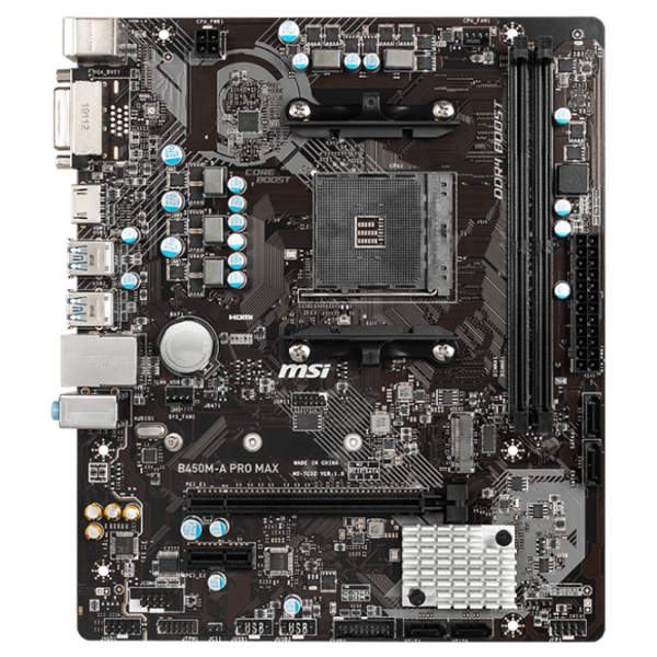 Материнская плата MSI B450M-A PRO MAX mATX/ AMD B450 photo 1