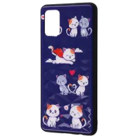 Husă pentru smartphone Samsung Galaxy A32 WAVE/ Back/ TPU/ PC/ Midnight Blue