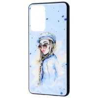 Husă pentru smartphone Samsung Galaxy A32 WAVE/ Back/ TPU/ PC/ Multicolor/ Blue