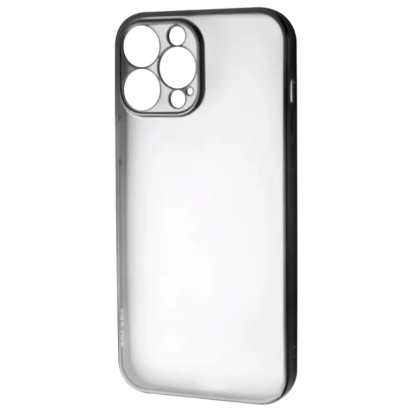 Чехол для смартфона Apple iPhone 13 Pro Max SULADA/ Back/ TPU/ Прозрачный Черный photo 1