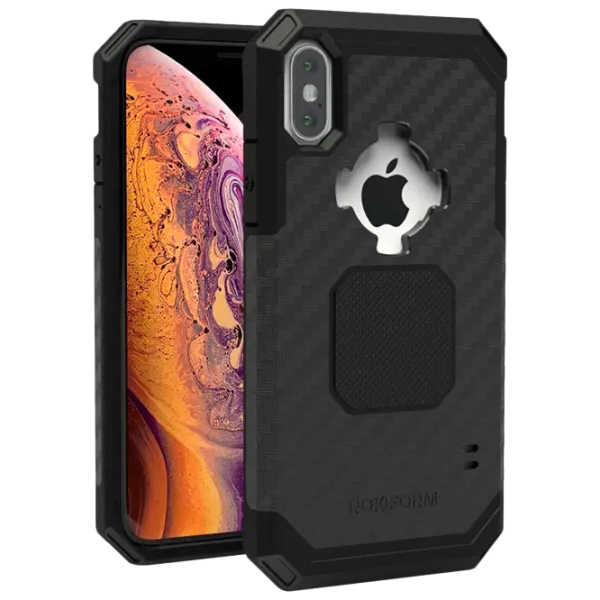 Husă pentru smartphone Apple iPhone X/ XS RokForm/ Back/ TPU/ PC/ Black photo 1 Husă pentru smartphone Apple iPhone X/ XS RokForm/ Back/ TPU/ PC/ Black photo 1