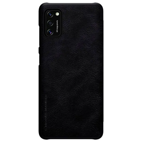 Husă pentru smartphone Samsung Galaxy A41 Nillkin/ Flip Cover/ Leather/ TPU/ Black photo 1