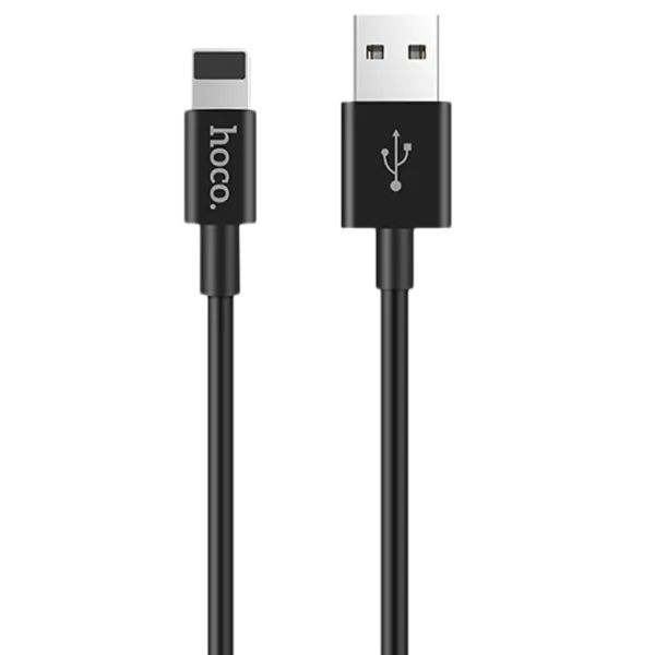 Кабель для телефона X23 Skilled Hoco USB Type-A + Lightning 1 м/ Черный photo 1