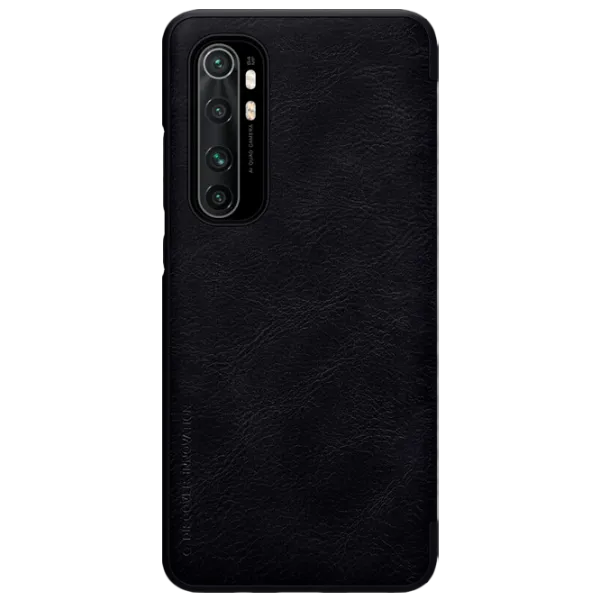 Чехол для смартфона Xiaomi Mi Note 10 Lite Nillkin/ Flip Cover/ Leather/ TPU/ Черный photo 1 Чехол для смартфона Xiaomi Mi Note 10 Lite Nillkin/ Flip Cover/ Leather/ TPU/ Черный photo 1