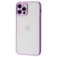 Чехол для смартфона Apple iPhone 12 Pro Max SULADA/ Back/ Leather/ TPU/ Светло пурпурный Прозрачный