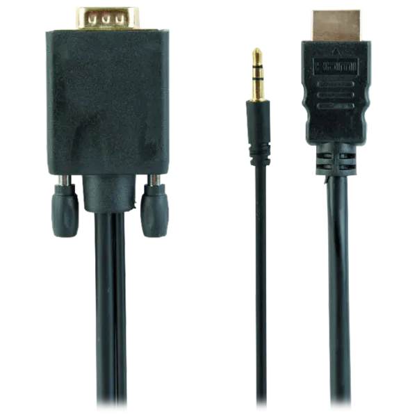 Кабель видео Cablexpert VGA + HDMI 1.8 м/ Черный photo 1