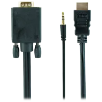 Кабель видео Cablexpert VGA + HDMI 1.8 м/ Черный