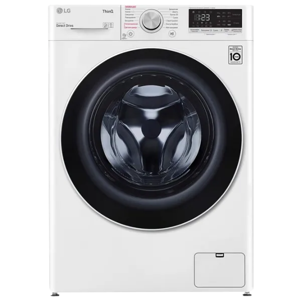 Стиральная машина LG F4V5TS0W Direct Drive/AI DD/LG ThinQ/8 кг/Белый photo 1 Стиральная машина LG F4V5TS0W Direct Drive/AI DD/LG ThinQ/8 кг/Белый photo 1