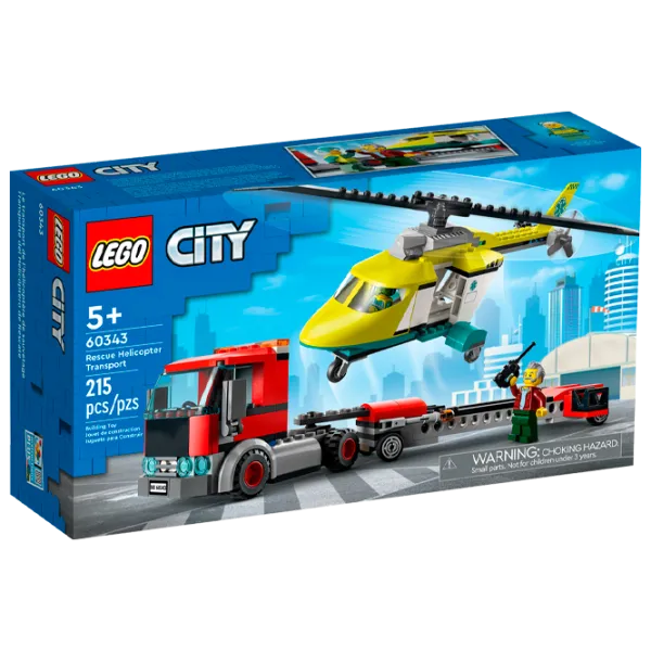 Детский конструктор LEGO Транспорт спасательный вертолет Вертолет/ Разноцветный photo 1