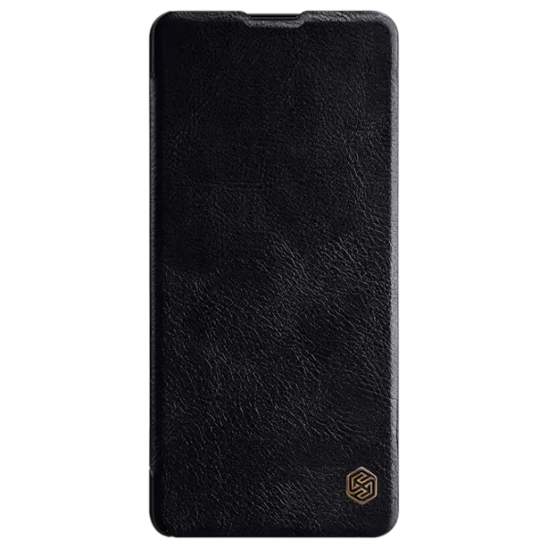 Husă pentru smartphone Samsung Galaxy Note 10 Lite Nillkin/ Flip Cover/ Leather/ TPU/ Black photo 1