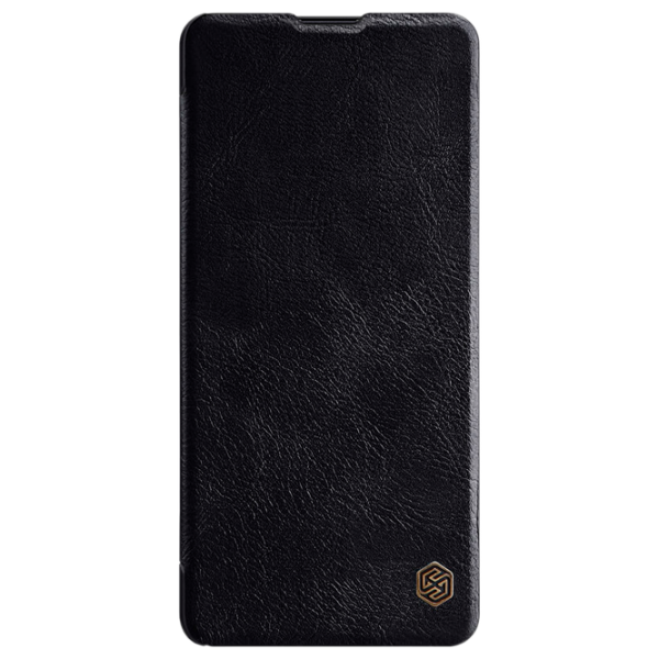 Husă pentru smartphone Samsung Galaxy Note 10 Lite Nillkin/ Flip Cover/ Leather/ TPU/ Black photo 1