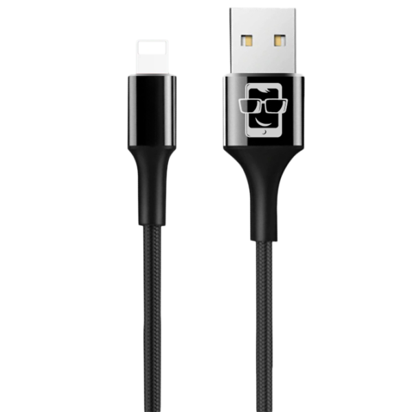 Кабель для телефона Kevlar Screen Geeks USB Type-A + Lightning 1 м/ Черный photo 1