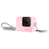 Accessories For Actiona Camera GoPro Sleeve + Lanyard Pink