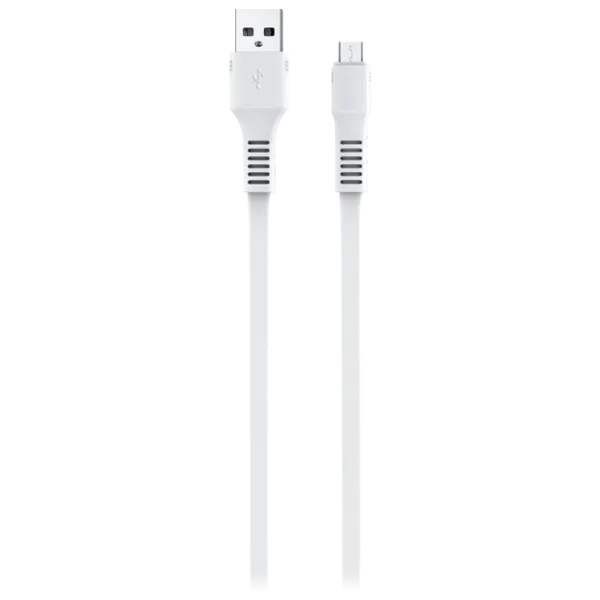 Cablu pentru telefon KDS-65 EVO USB Type-A + microUSB 1 m/ White photo 1