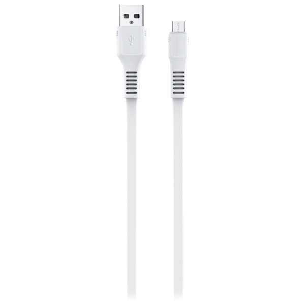 Cablu pentru telefon KDS-65 EVO USB Type-A + microUSB 1 m/ White photo 1