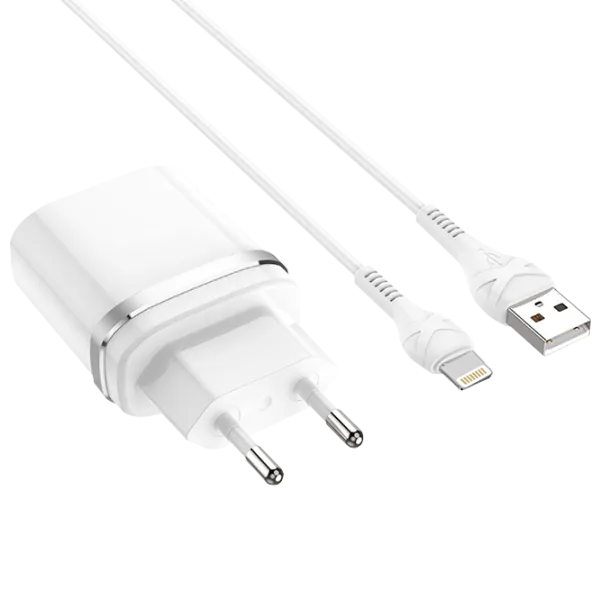 Сетевое зарядное устройство Rival USB QC3.0 (Lightning) Белый photo 1