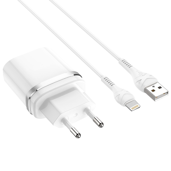 Сетевое зарядное устройство Rival USB QC3.0 (Lightning) Белый photo 1
