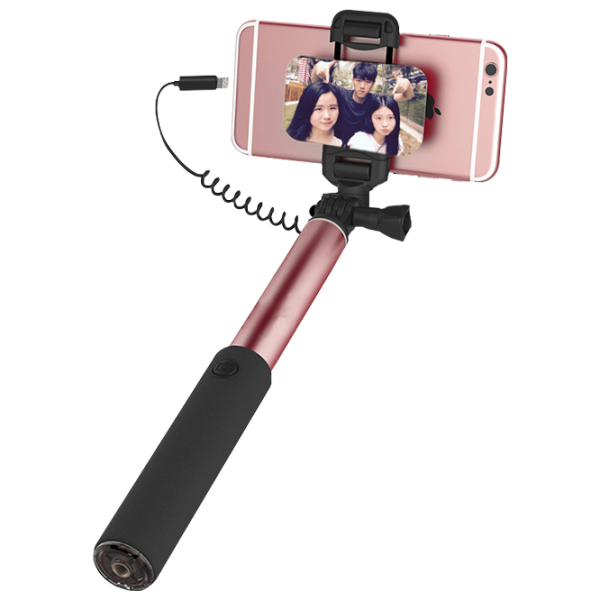 Selfie Stick Rock ROT0757 Lightning/ Rose Gold photo 1