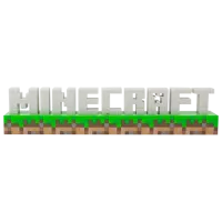Настольная лампа фан Paladone Minecraft Logo Черный