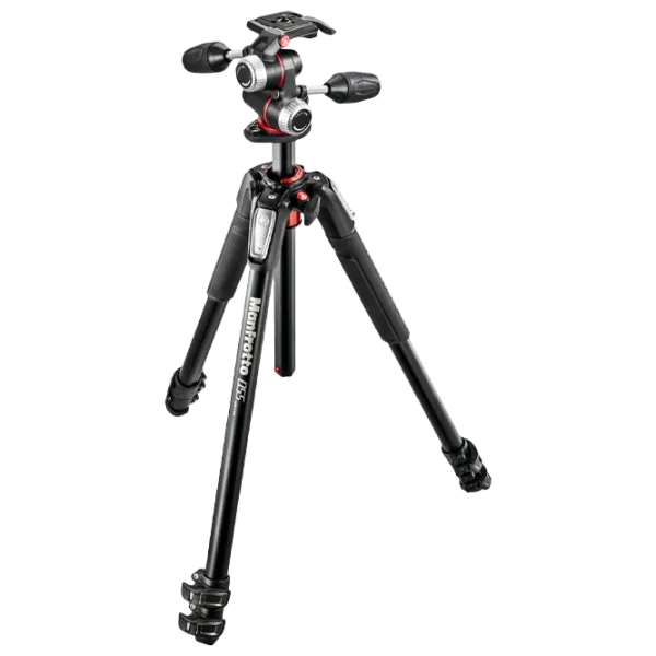 Trepied Manfrotto 055 ALU 3-S KIT 3W HEAD Foto, video/ Black photo 1