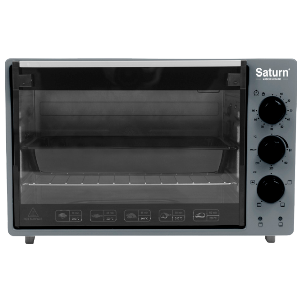 Cuptor electric Saturn ST-EC3402 34 l / 1500 W / Gray photo 1