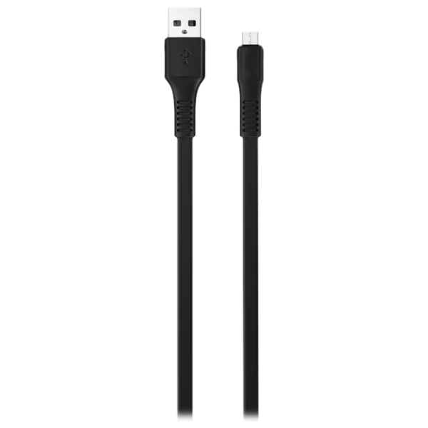 Cablu pentru telefon KDS-65 EVO USB Type-A + microUSB 1 m/ Black photo 1