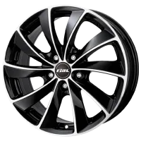 Jantă RIAL Lugano-B 36/ 7.5 17 " 5x100 Aliaj ușor/ Black