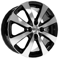 Jantă SKAD KL-261-BS 48/ 6 15 " 4x100 Aliaj ușor/ Black