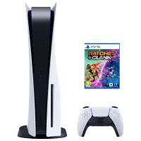 Sony PlayStation 5 + Ratchet & Clank: Rift Apart + PL PS plus 365 days 825 GB / White
