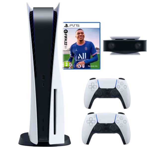 Sony PlayStation 5 + FIFA22 + Dualsense + Sony PlayStation 5 HD 825 GB / White photo 1
