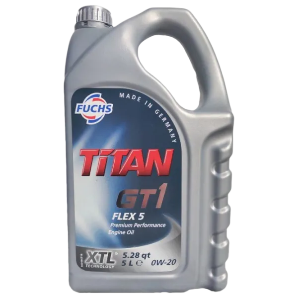 Ulei de motor Fuchs TITAN GT1 FLEX 5 0W-20 5 l sintetic photo 1 Ulei de motor Fuchs TITAN GT1 FLEX 5 0W-20 5 l sintetic photo 1