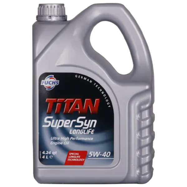 Моторное масло Fuchs TITAN SUPERSYN LONGLIFE 5W-40 4 л синтетическое photo 1 Моторное масло Fuchs TITAN SUPERSYN LONGLIFE 5W-40 4 л синтетическое photo 1