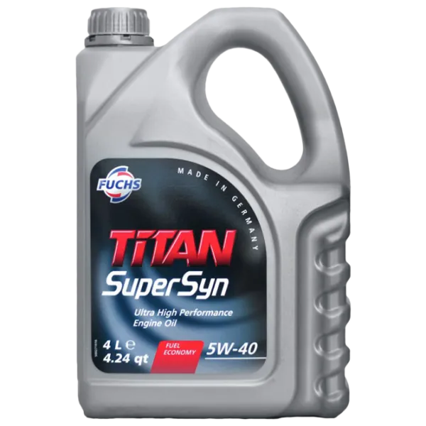 Моторное масло Fuchs TITAN SUPERSYN 5W-40 4 л синтетическое photo 1