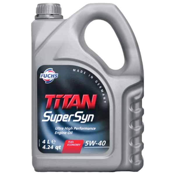 Моторное масло Fuchs TITAN SUPERSYN 5W-40 4 л синтетическое photo 1