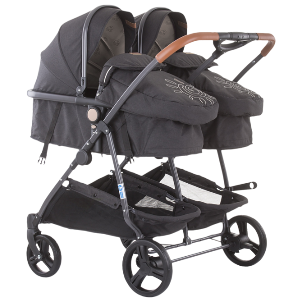 Детская коляска Chipolino Duo Smart 3800931040321/ Черный photo 1