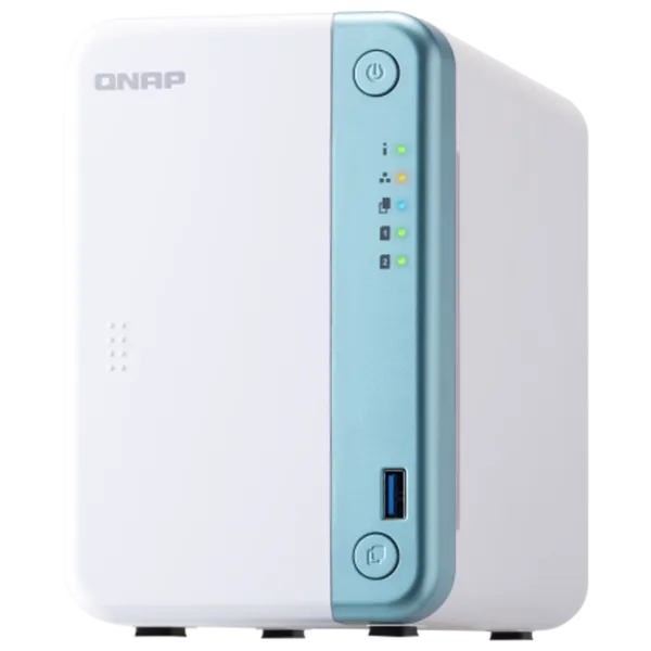 Сетевое хранилище QNAP TS-251D Белый photo 1