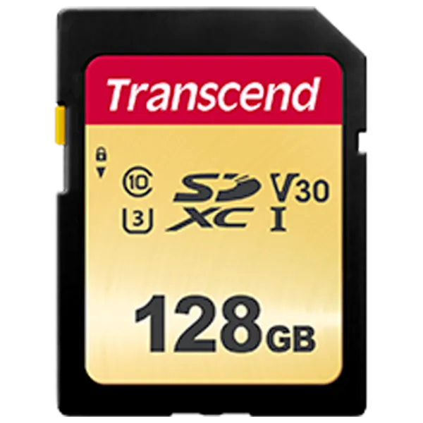 Карта MicroSD Transcend SDXC/ SDHC 500S 128 ГБ SD Card/ Class10 photo 1