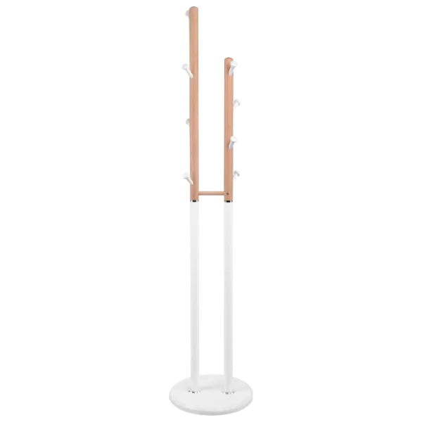Cuier DecoPrim C-505 Metal, Lemn/ White photo 1