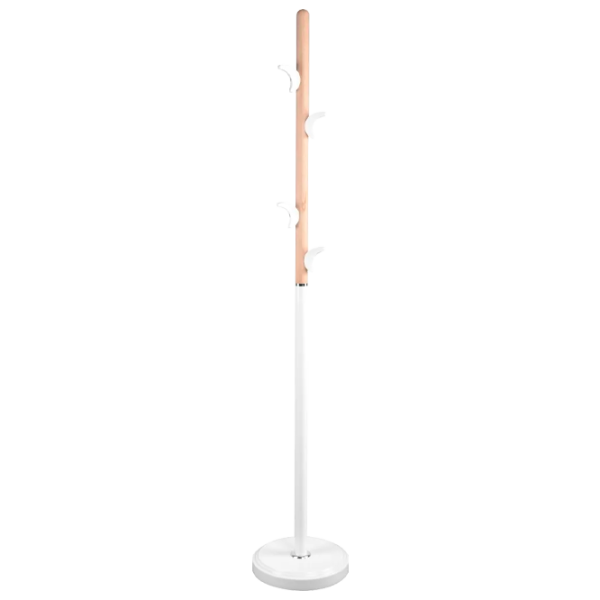 Cuier DecoPrim C-510 Metal, Lemn/ White photo 1