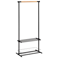 Вешалка DecoPrim GC4902 Металл, Дерево/ Черный