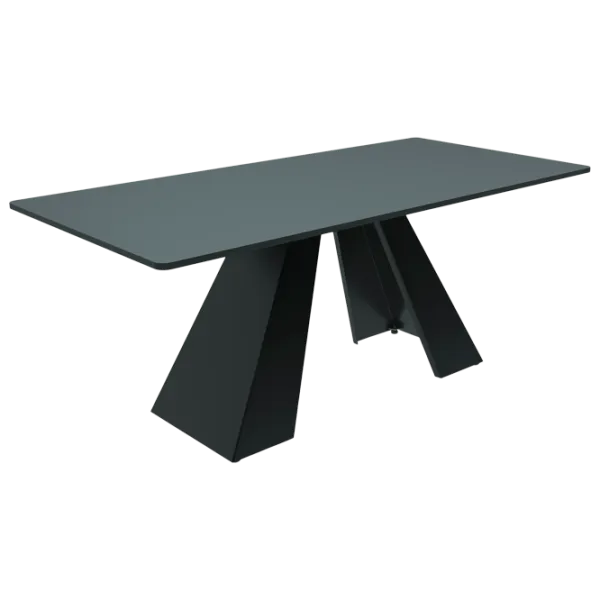 Masă de bucătărie DecoPrim Carmen HPL/ Black photo 1