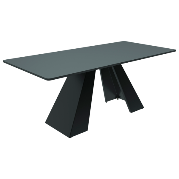 Masă de bucătărie DecoPrim Carmen HPL/ Black photo 1