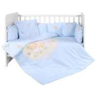 Lenjerie de pat pentru copii Lorelli Lily Ranforce Bear Party (20800143701) Blue