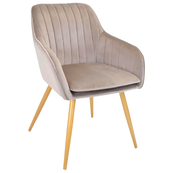 Scaun de bucătărie DecoPrim Iris Stofă/ Beige Gold photo 1 Scaun de bucătărie DecoPrim Iris Stofă/ Beige Gold photo 1