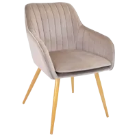 Scaun de bucătărie DecoPrim Iris Stofă/ Beige Gold