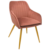 Scaun de bucătărie DecoPrim Iris Stofă/ Pink Gold