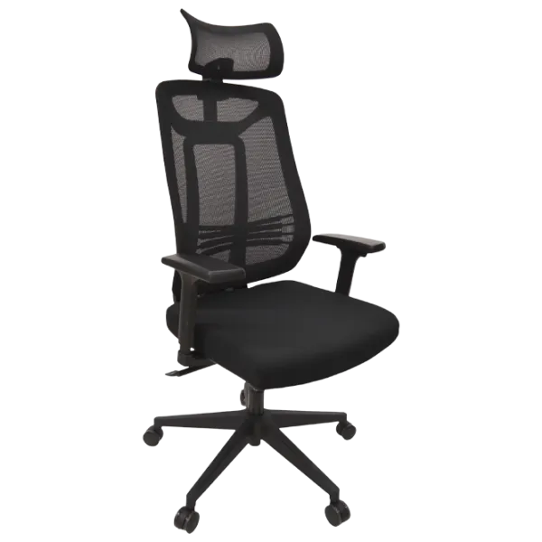 Fotoliu de birou DecoPrim M936 Plasă acrilică/ Black photo 1 Fotoliu de birou DecoPrim M936 Plasă acrilică/ Black photo 1