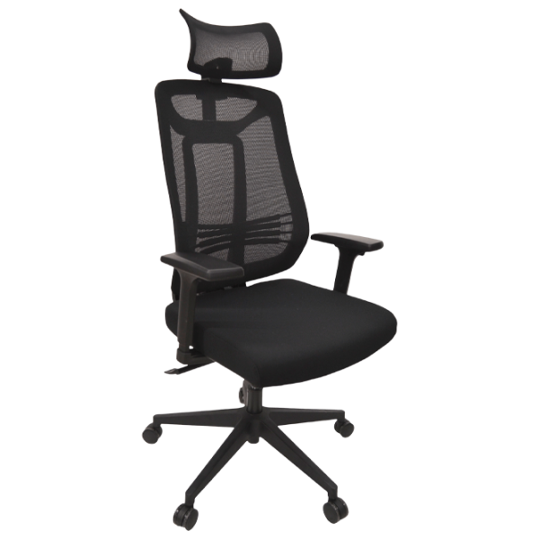 Fotoliu de birou DecoPrim M936 Plasă acrilică/ Black photo 1 Fotoliu de birou DecoPrim M936 Plasă acrilică/ Black photo 1