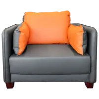 Кресло для гостиной DecoPrim W1203 Коричневый Серый