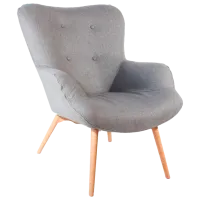 Fotoliu living DecoPrim Leonard Light Gray